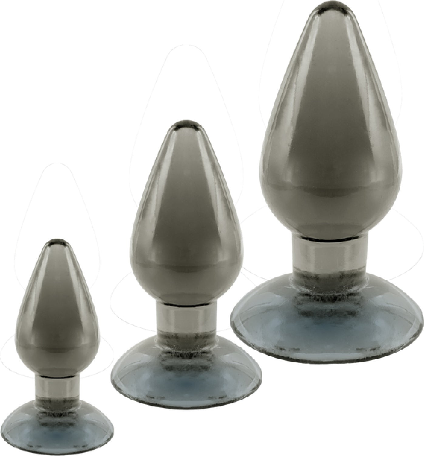 3 In 1 Anal Plug Kit – Flexible Hygienic Suction Cup Base Anal Plugs > Anal Range > Butt Plug Kits Main image
