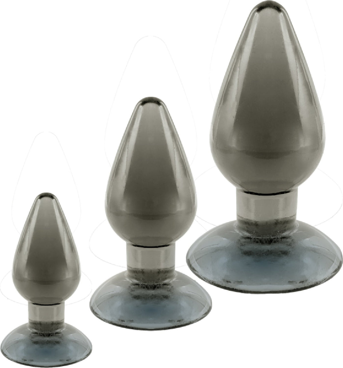 3 In 1 Anal Plug Kit – Flexible Hygienic Suction Cup Base Anal Plugs > Anal Range > Butt Plug Kits