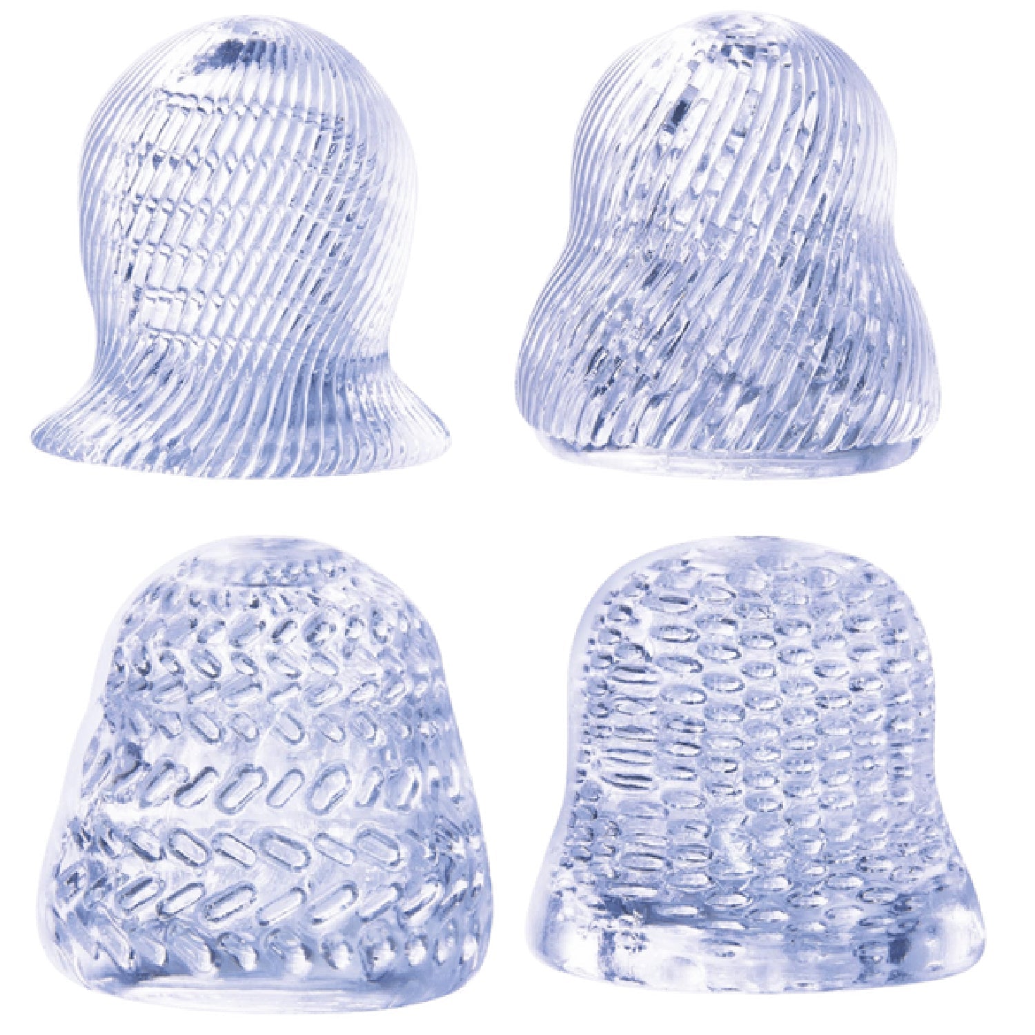 4 in 1 Glans Stroker Set – Multi-Function Stimulation 2 x 1.8 Inch Glans Stroker > Sex Toys For Men > Penis Sleeves