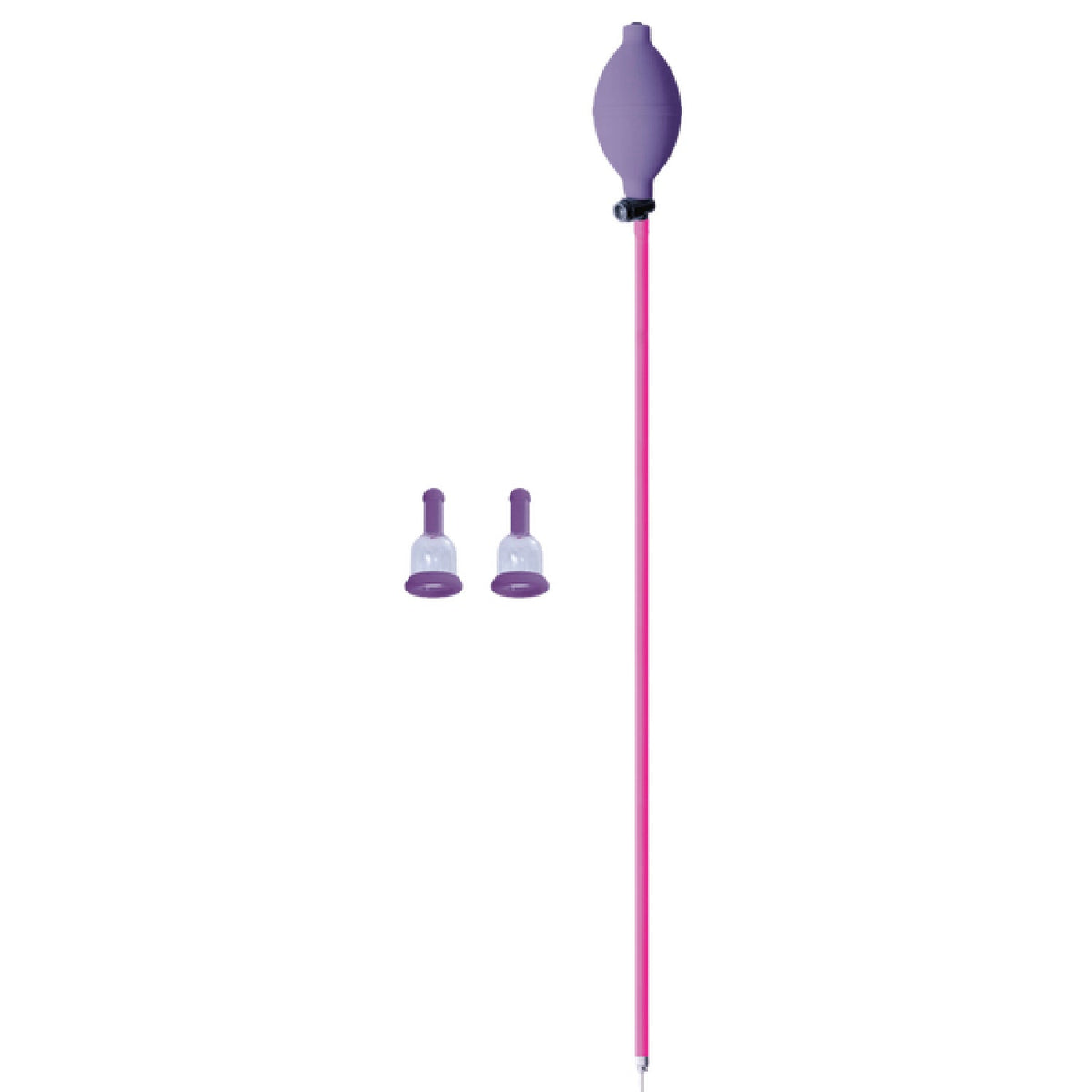Nippies Pumpies – Silicone Nipple Sucker with 51.6cm Hose Pump > Sex Toys > Nipple Suckers Main image