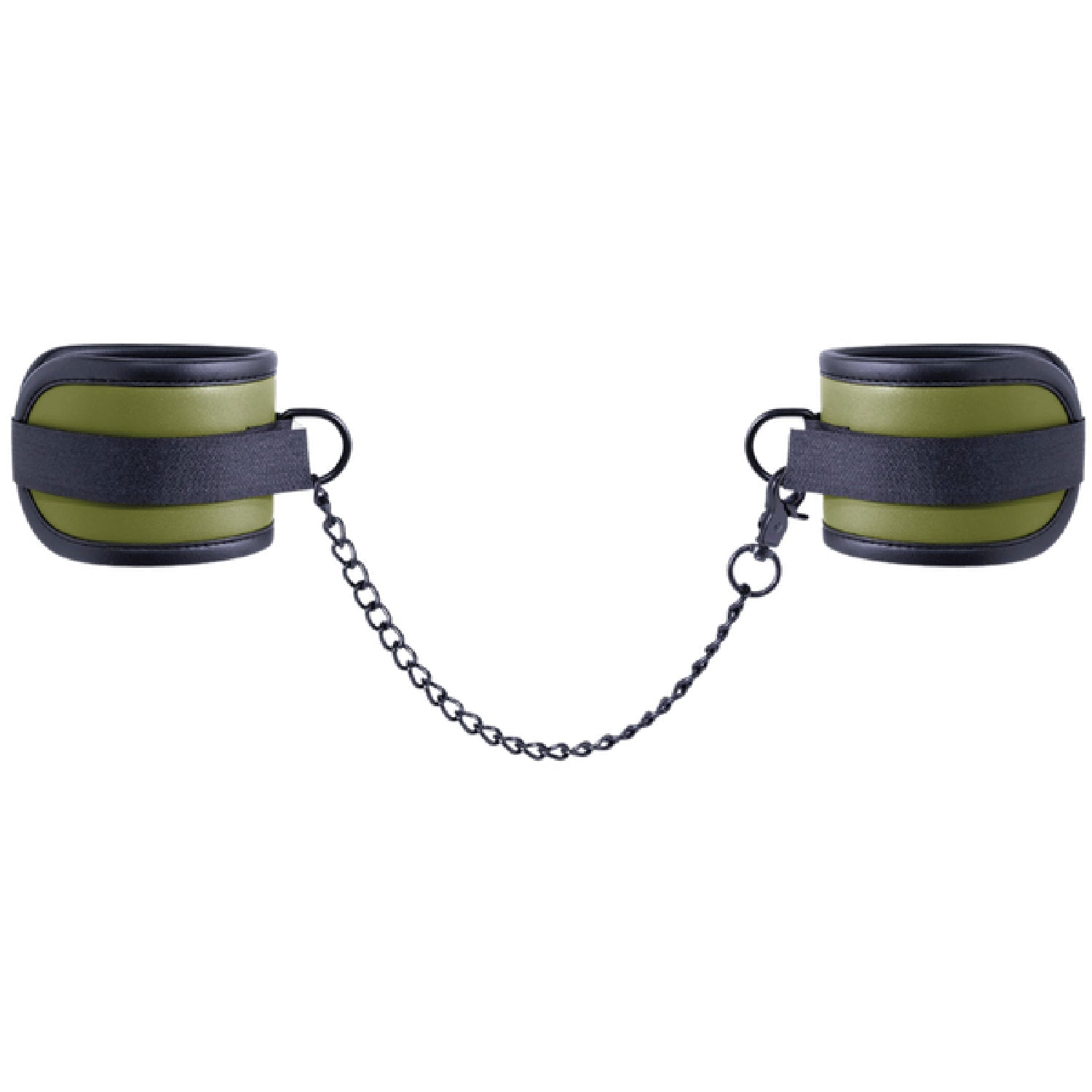 Adjustable Ankle Cuffs with Velcro Lock and 25.9cm Chain – Bondage Restraints Secondary image