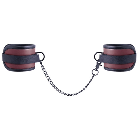Adjustable Ankle Cuffs with Velcro Lock and 25.9cm Chain – Bondage Restraints > Bondage Gear > Restraints