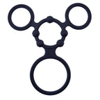 Triple Ring With Ball Stretcher – Stretchy Durable Silicone Ball Stretcher > Sex Toys For Men > Ball Stretchers