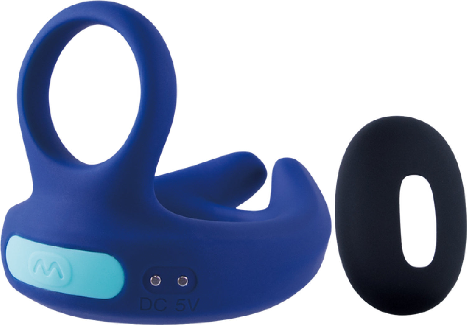 Dual Motor Cock Ring with Scrotal Stimulator – Rechargeable Splashproof Silicone Toy Secondary image