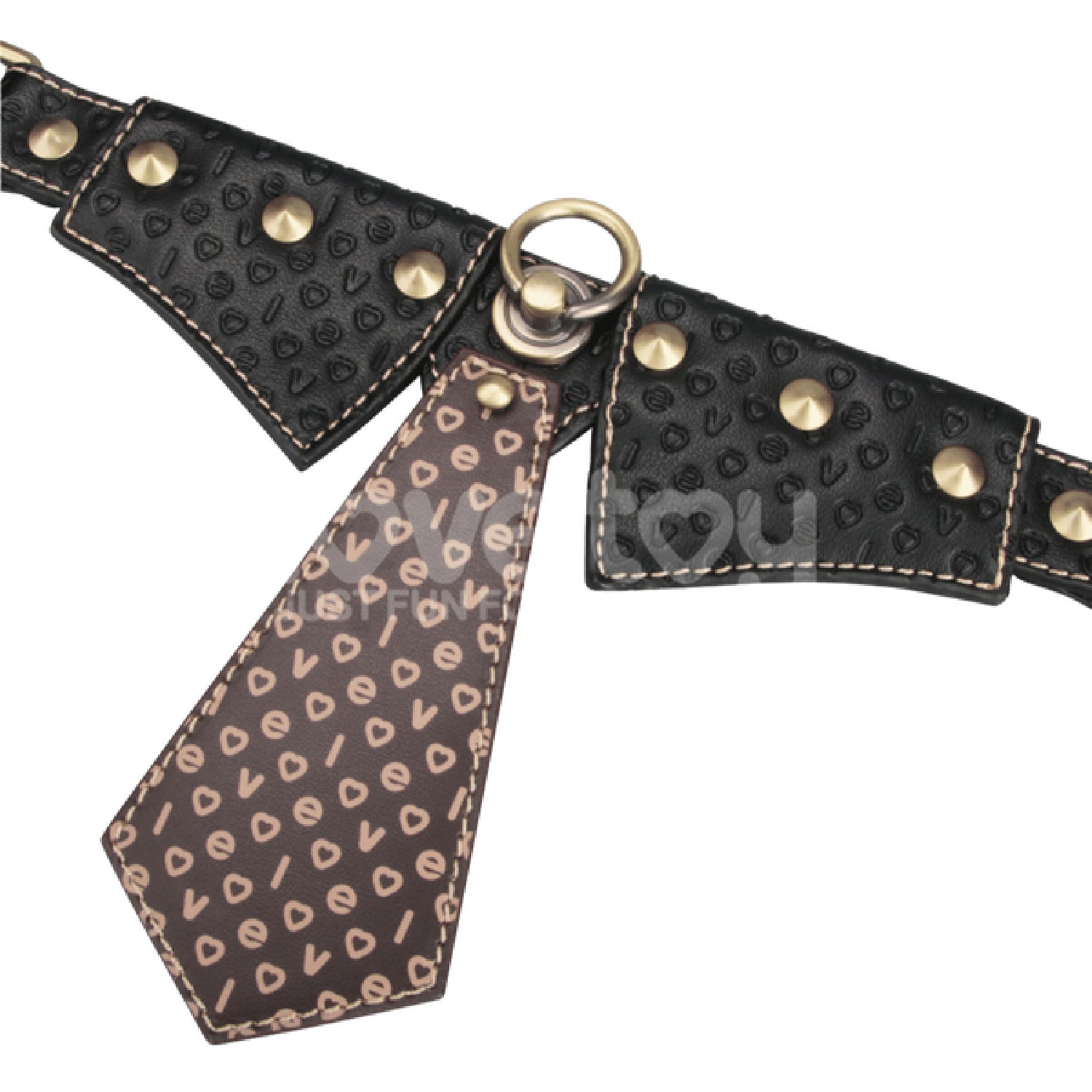 Rebellion Reign Collar with Leash – Luxury PU Leather Bondage Accessory Secondary image