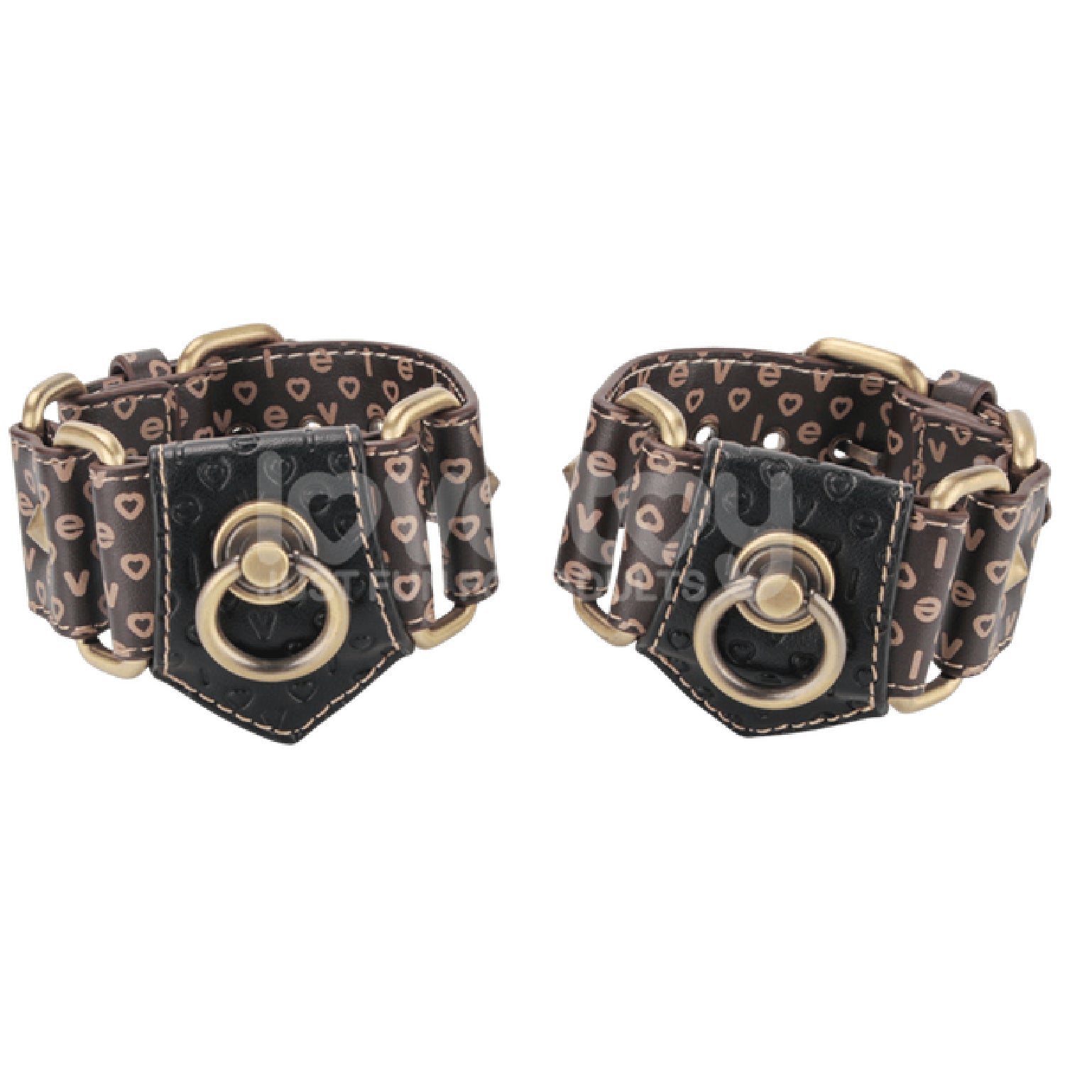 Rebellion Reign Thigh Cuffs Set – Adjustable PU BDSM Restraint Cuffs Secondary image