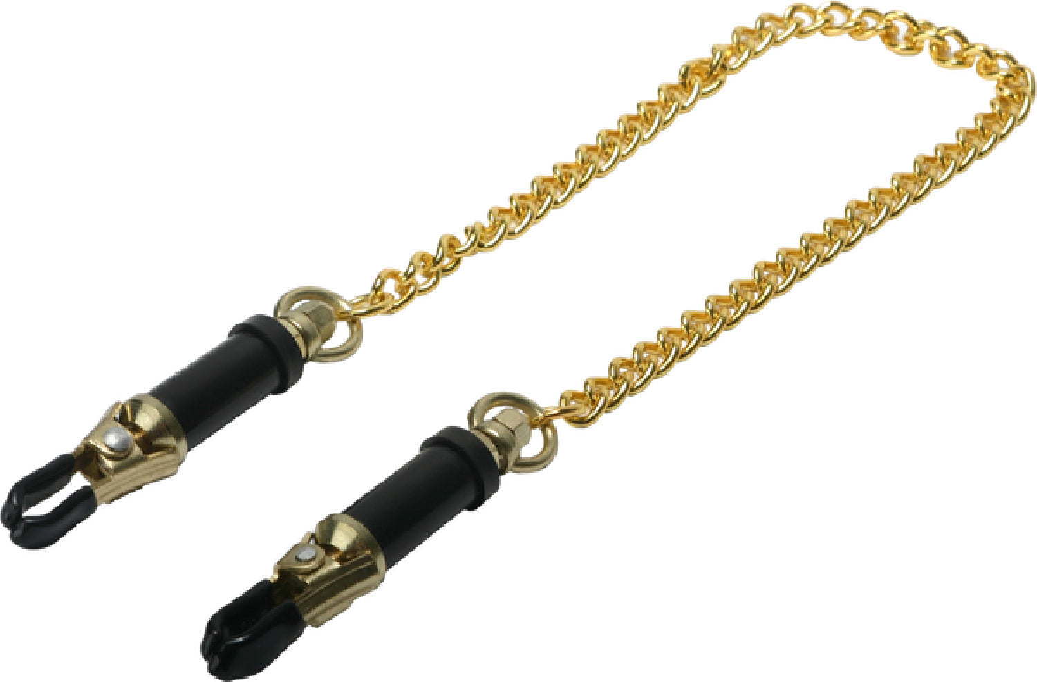 Deluxe Adjustable Nipple Clamps – Gold Barrel Style Sensation Play Accessory > Sex Toys > Nipple Clamps