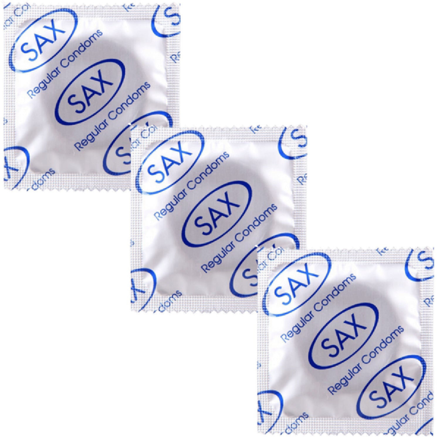 Sax Regular Condoms – 53mm Nominal Width Smooth Latex Condoms Bulk Pack 144 > Essentials > Condoms Main image