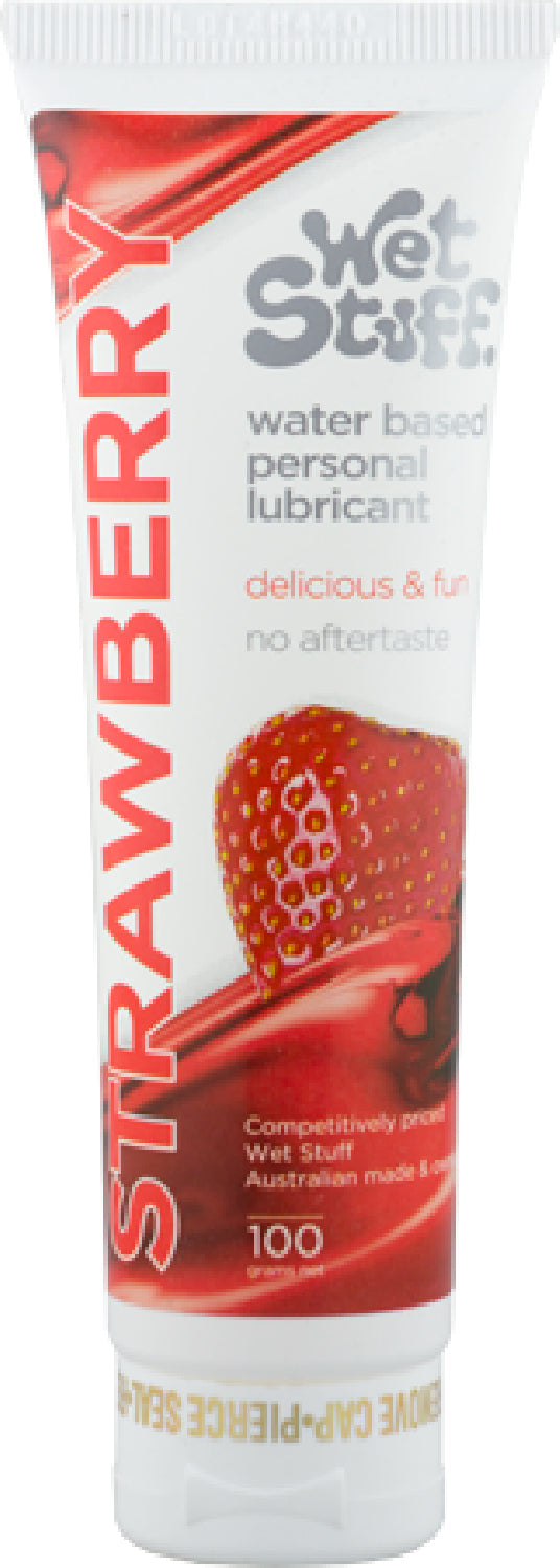 Wet Stuff Strawberry – Water-Based Flavoured Lubricant > Lube > Flavoured Main image