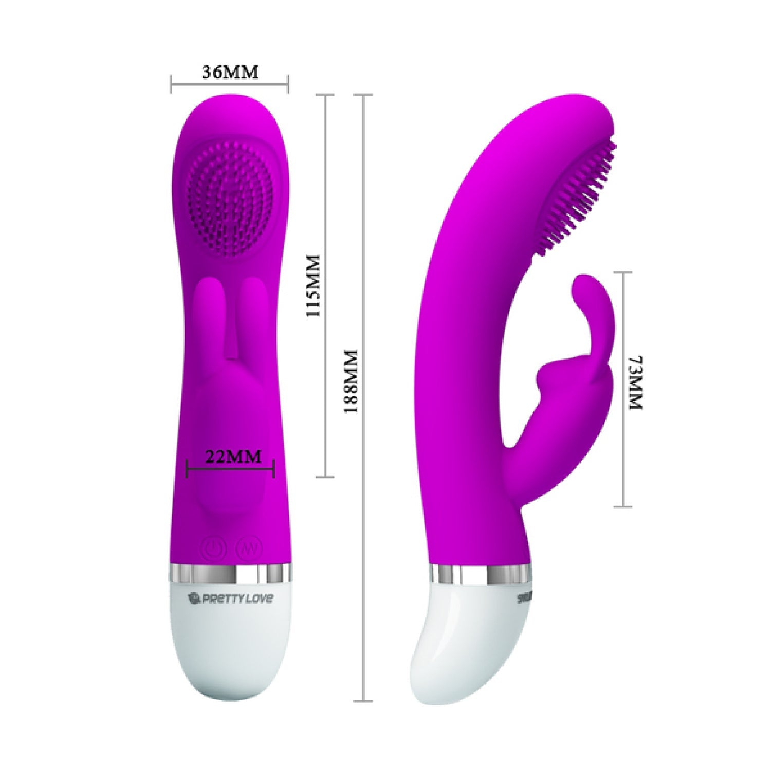 Pretty Love Christ Rabbit Vibrator – Silicone 3 Tickling and 7 Vibration Functions Vibrator > Vibrators > Ladies > Rabbit