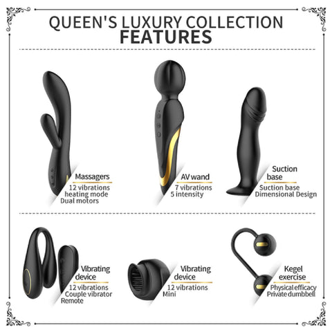 Mini Queen's Luxury Collection (Black) > Sex Toys > Couples Toys