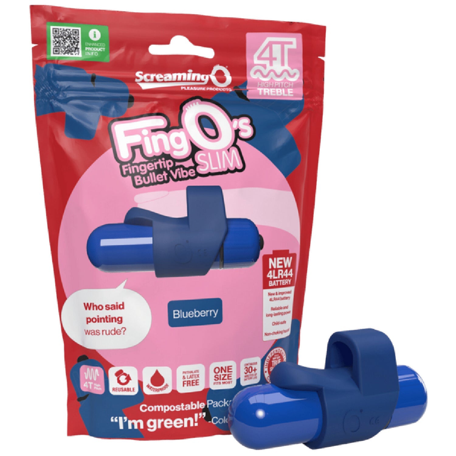 FingO Slim 4T – Waterproof Compact Finger Vibrator with High Pitch Treble Vibrations Secondary image