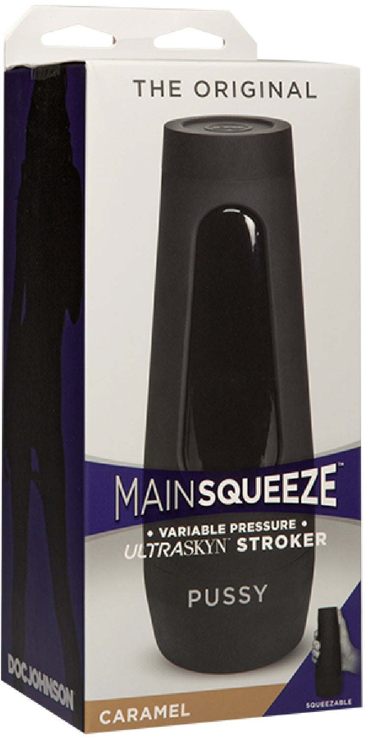 Doc Johnson Main Squeeze Original Pussy – Masturbator with Squeezable Grip and Suction Control > Sex Toys For Men > Masturbators > Manual Main image