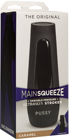 Doc Johnson Main Squeeze Original Pussy – Masturbator with Squeezable Grip and Suction Control > Sex Toys For Men > Masturbators > Manual