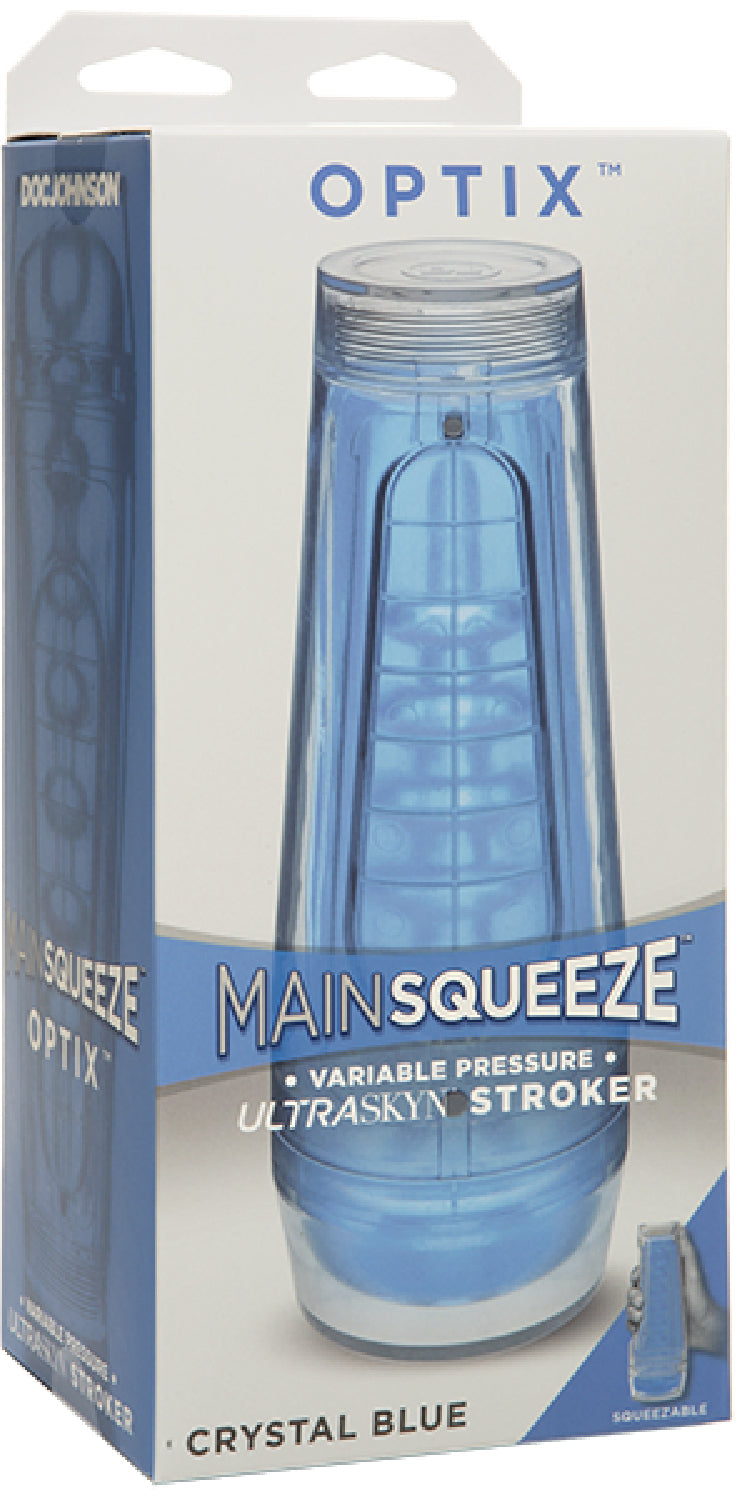 Doc Johnson Optix – Transparent Variable-Pressure Hard Case Masturbator > Sex Toys For Men > Masturbators > Vibrating