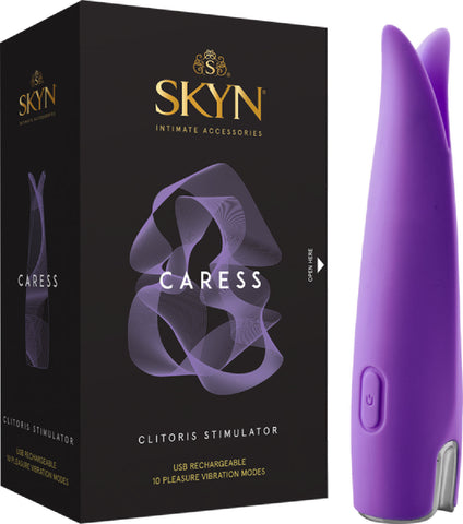 Skyn Caress – 10 Mode Vibrating Clitoris Stimulator with Ultra Soft Finish > Sex Toys For Ladies > Clitoral Vibrators and Stimulators