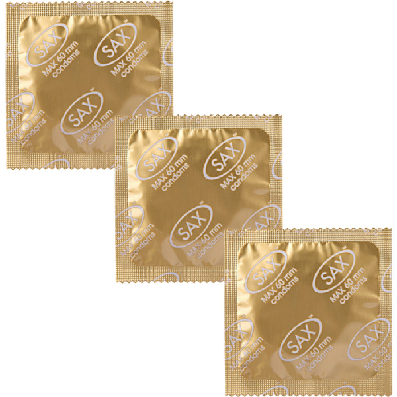 Sax Max Fit – 60mm Nominal Width Bulk Pack of 144 Latex Condoms > Essentials > Condoms Main image