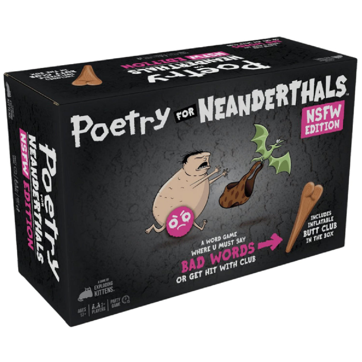 Exploding Kittens Poetry for Neanderthals NSFW Edition – Adult Party Game with 400 Clues > Novelties > Card Games