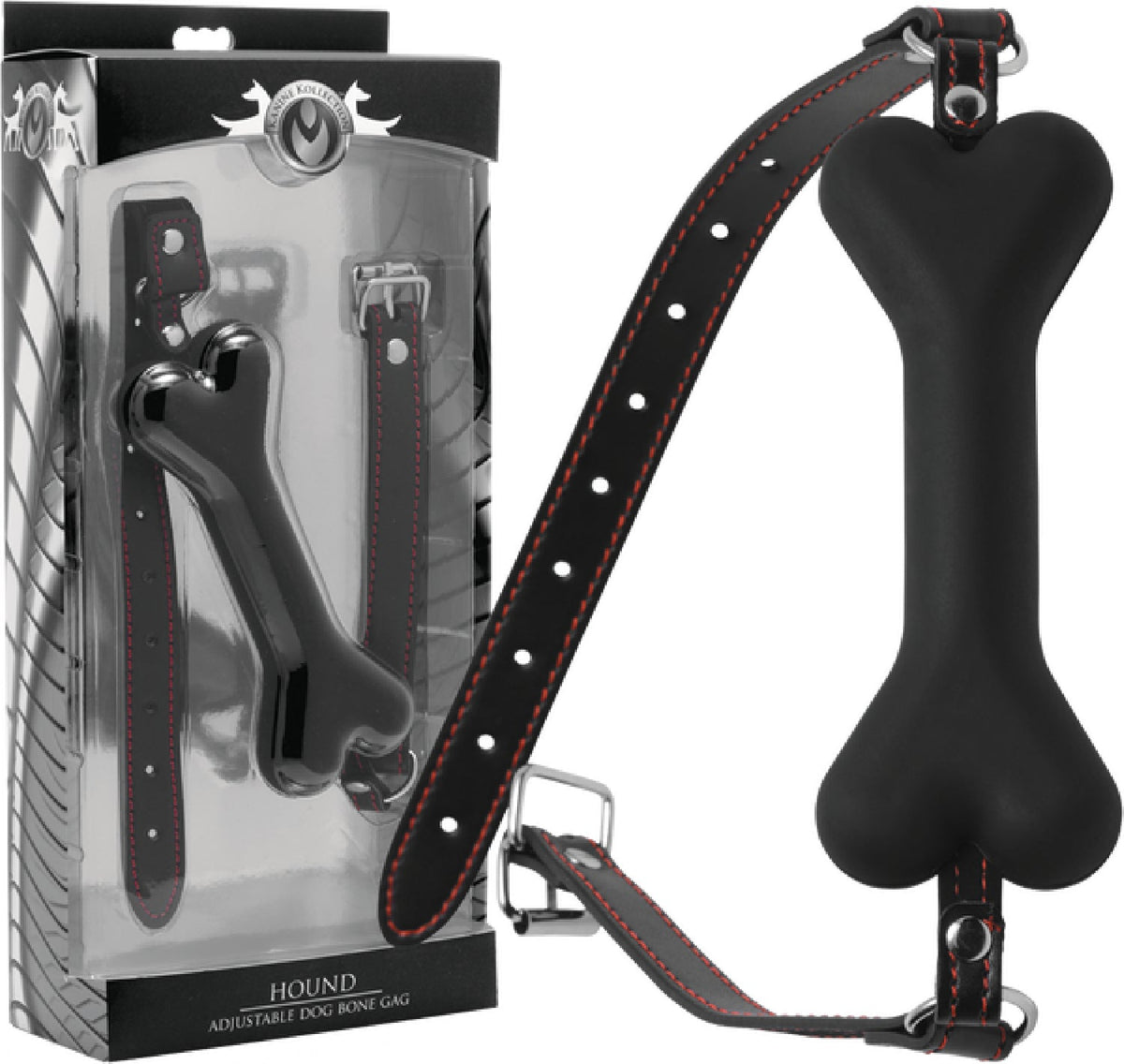 Hound Adjustable Dog Bone Gag – Silicone Bit Gag > Bondage Gear > Gags and Bits