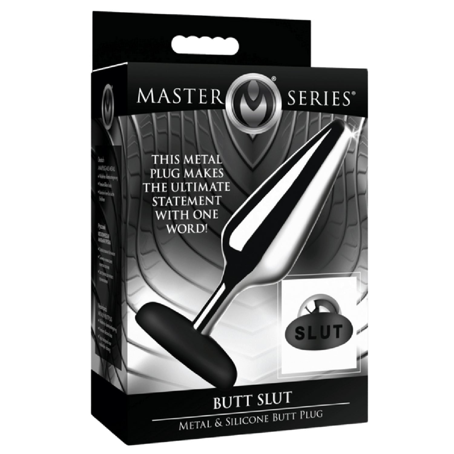 Butt Slut Metal and Silicone Butt Plug – Lightweight Aluminum Alloy Butt Plug > Anal Range > Butt Plugs Main image