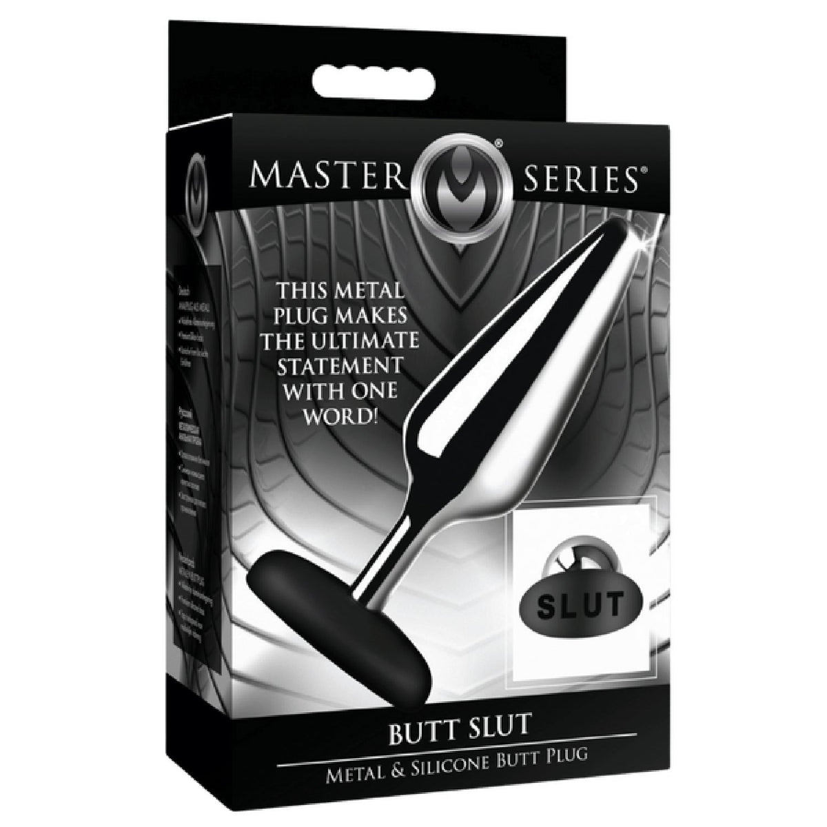 Butt Slut Metal and Silicone Butt Plug – Lightweight Aluminum Alloy Butt Plug > Anal Range > Butt Plugs