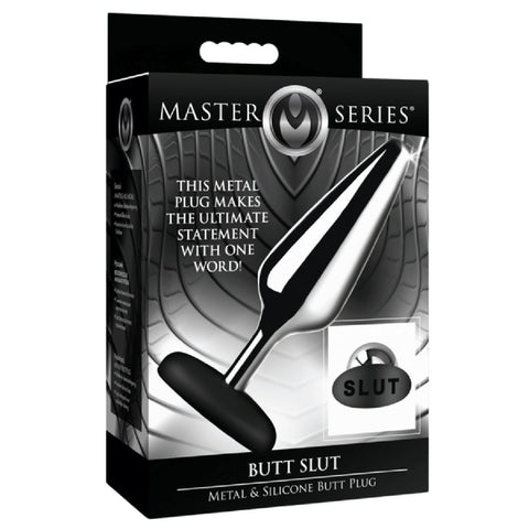 Butt Slut Metal and Silicone Butt Plug – Lightweight Aluminum Alloy Butt Plug > Anal Range > Butt Plugs