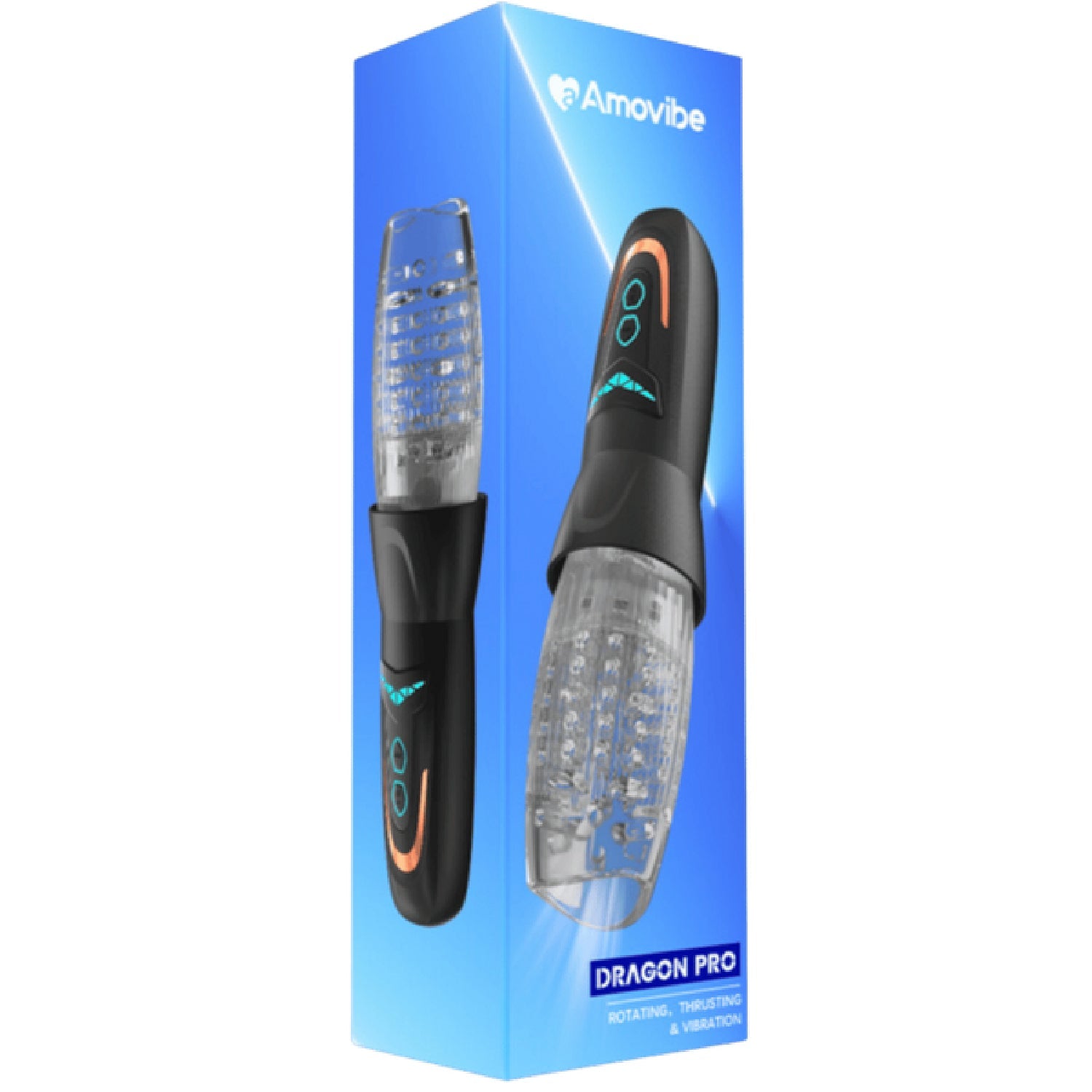 Amovibe Dragon Pro – Rotating and Vibrating Male Masturbator Secondary image