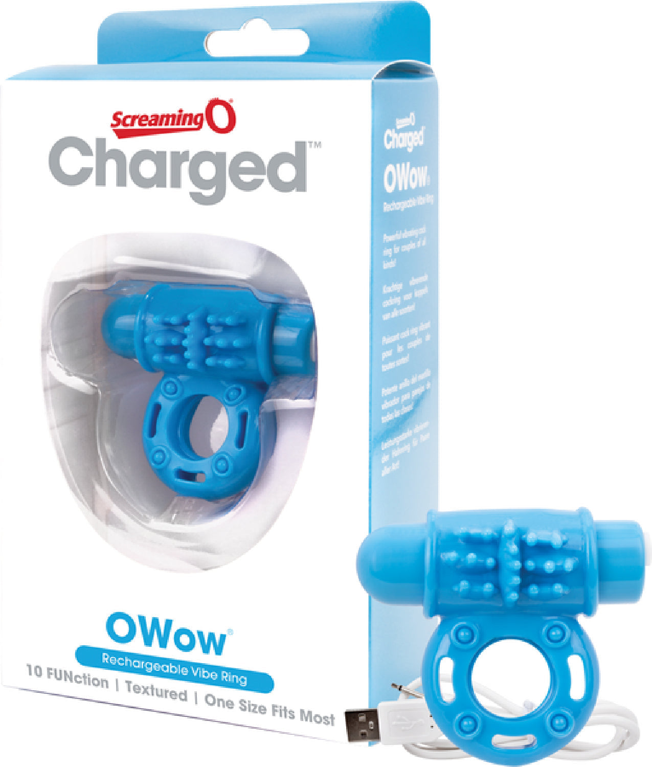 O Wow Ring Rechargeable Vibrating Cock Ring with 10 Vibration Functions SEBS Material > Cock Ring > Vibrating
