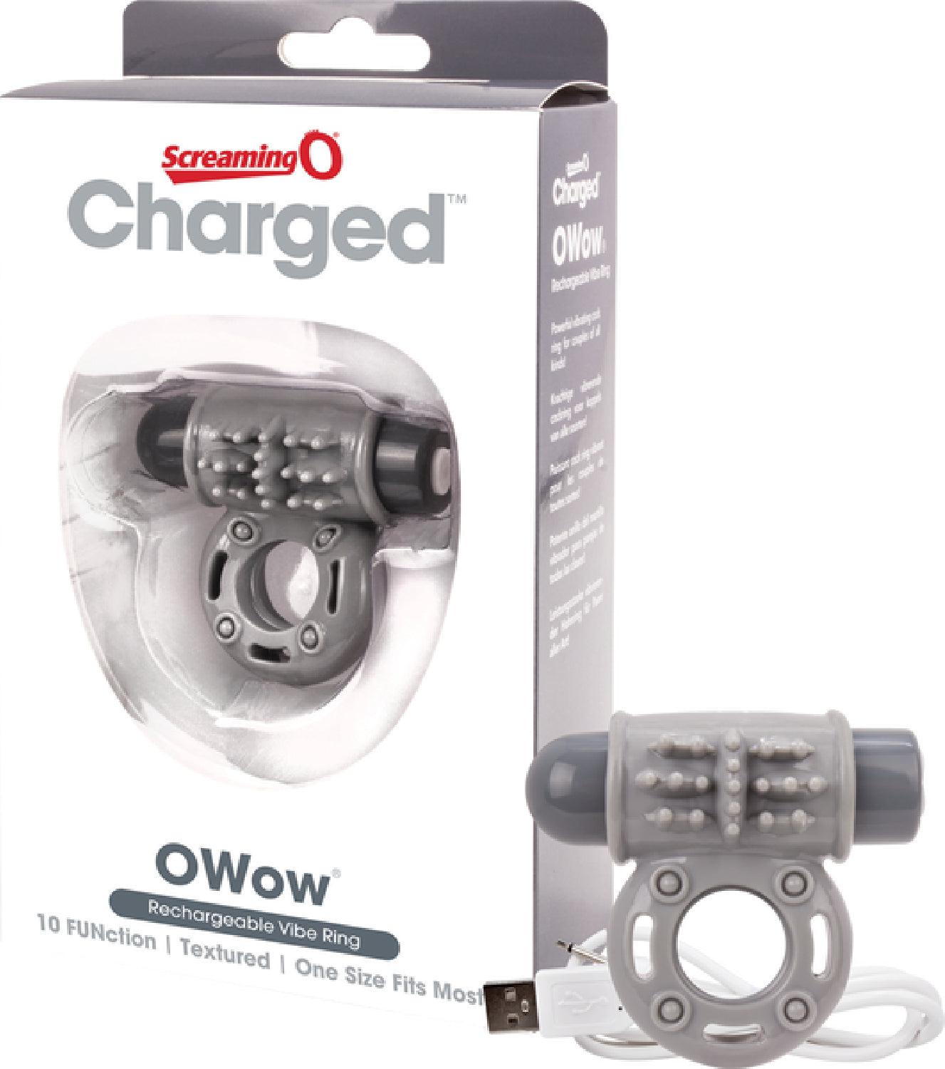 O Wow Ring Rechargeable Vibrating Cock Ring with 10 Vibration Functions SEBS Material > Cock Ring > Vibrating