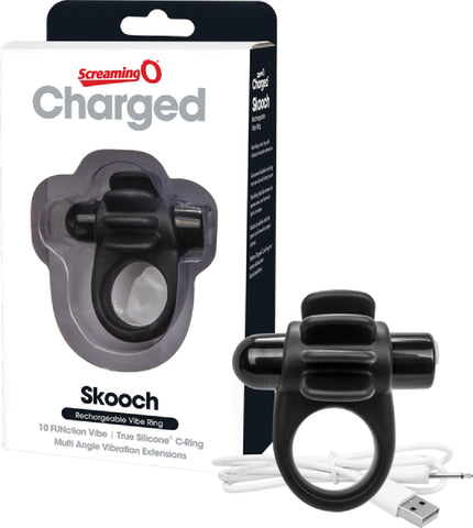 Skooch Charged – Rechargeable Vibrating Cock Ring with Textured Stimulation > Sex Toys > Couples Toys