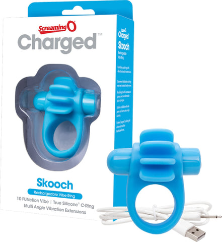 Skooch Charged – Rechargeable Vibrating Cock Ring with Textured Stimulation > Sex Toys > Couples Toys