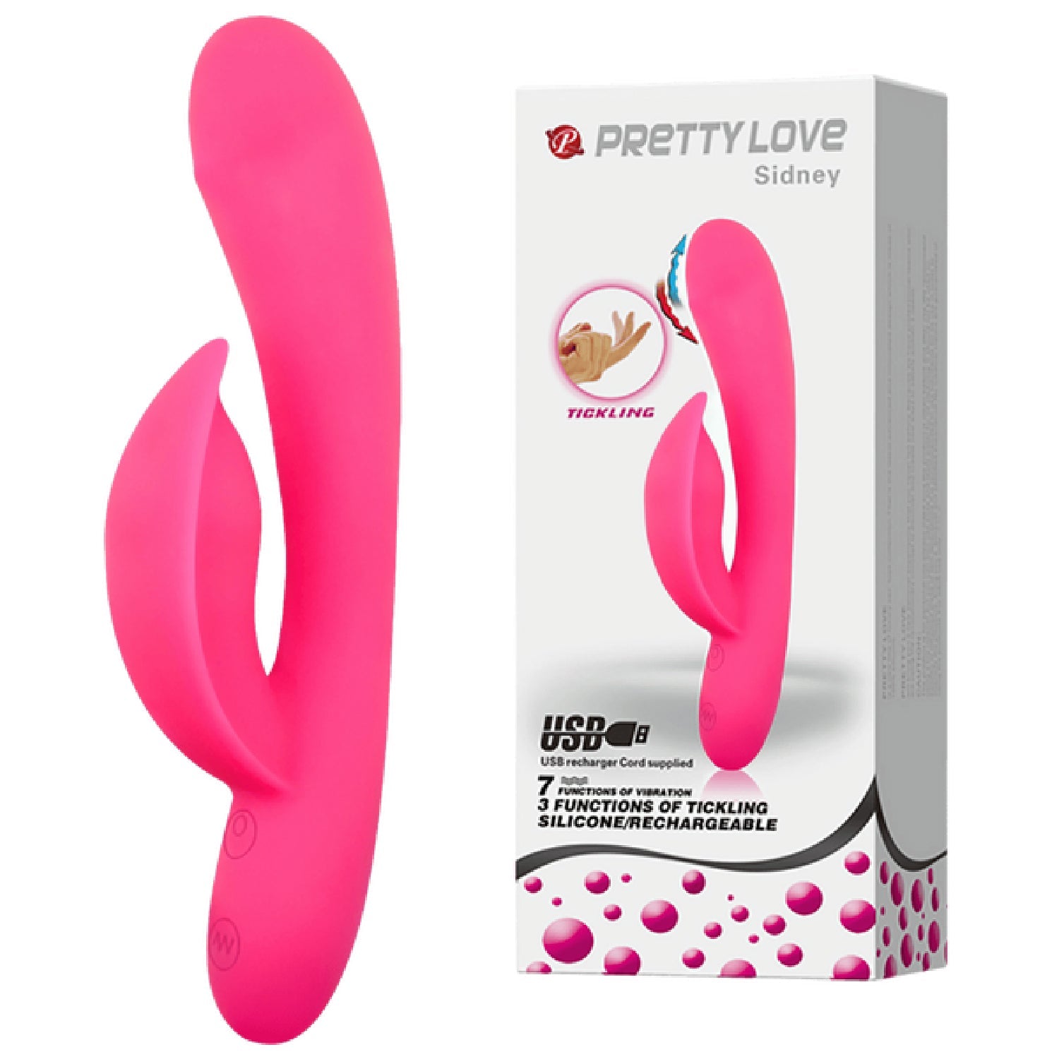 Sidney Silicone Rechargeable Vibrator Secondary image