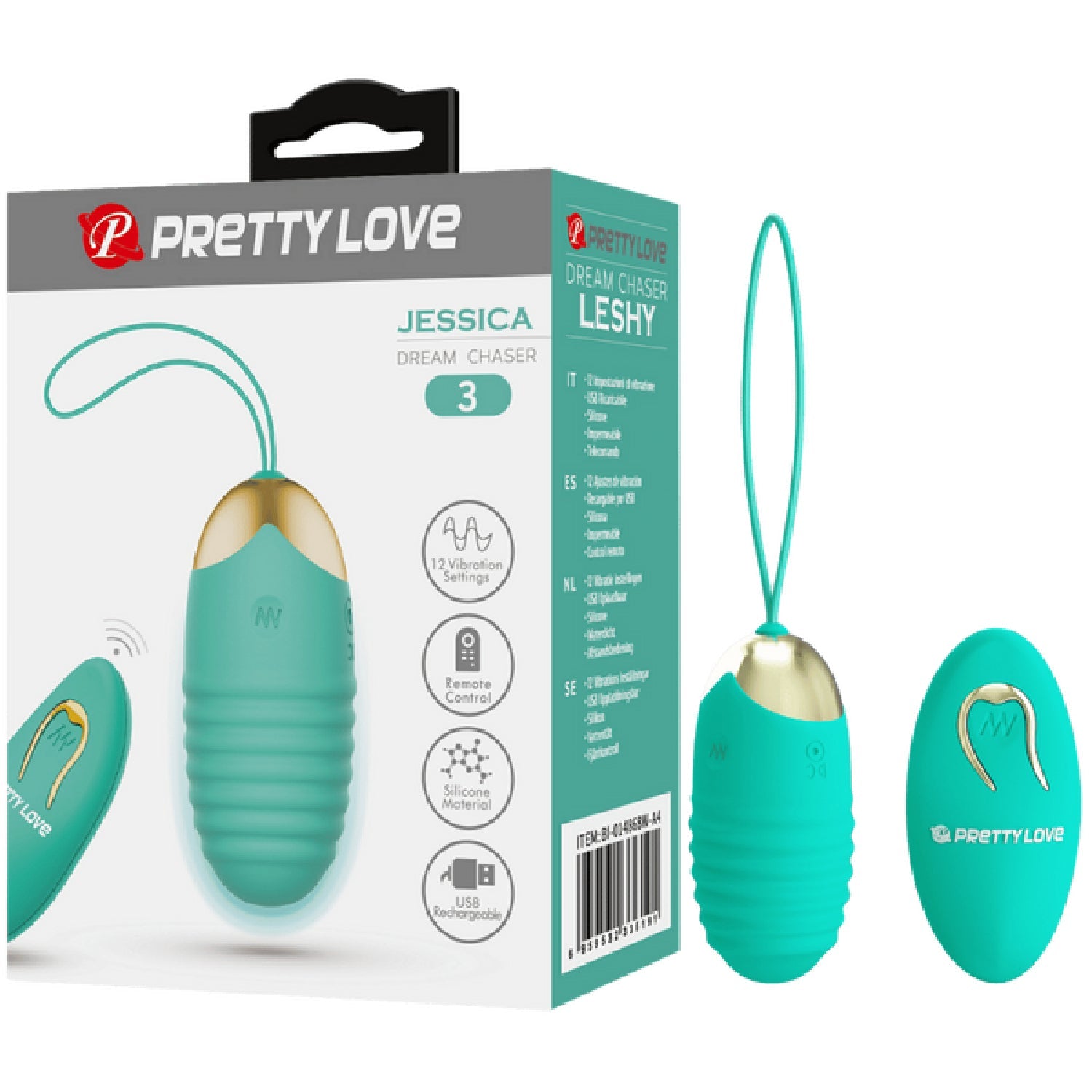 Rechargeable Jessica – Multi-Speed Remote-Controlled Silicone Egg Vibrator with 12 Vibration Settings > Sex Toys For Ladies > Vibrating Eggs