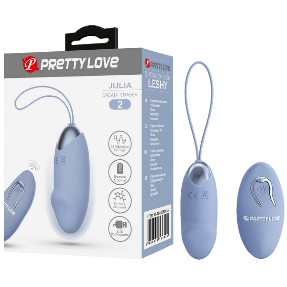 Rechargeable Julia – Multi-Speed Remote-Controlled Egg Vibrator with 12 Vibration Settings > Sex Toys For Ladies > Vibrating Eggs