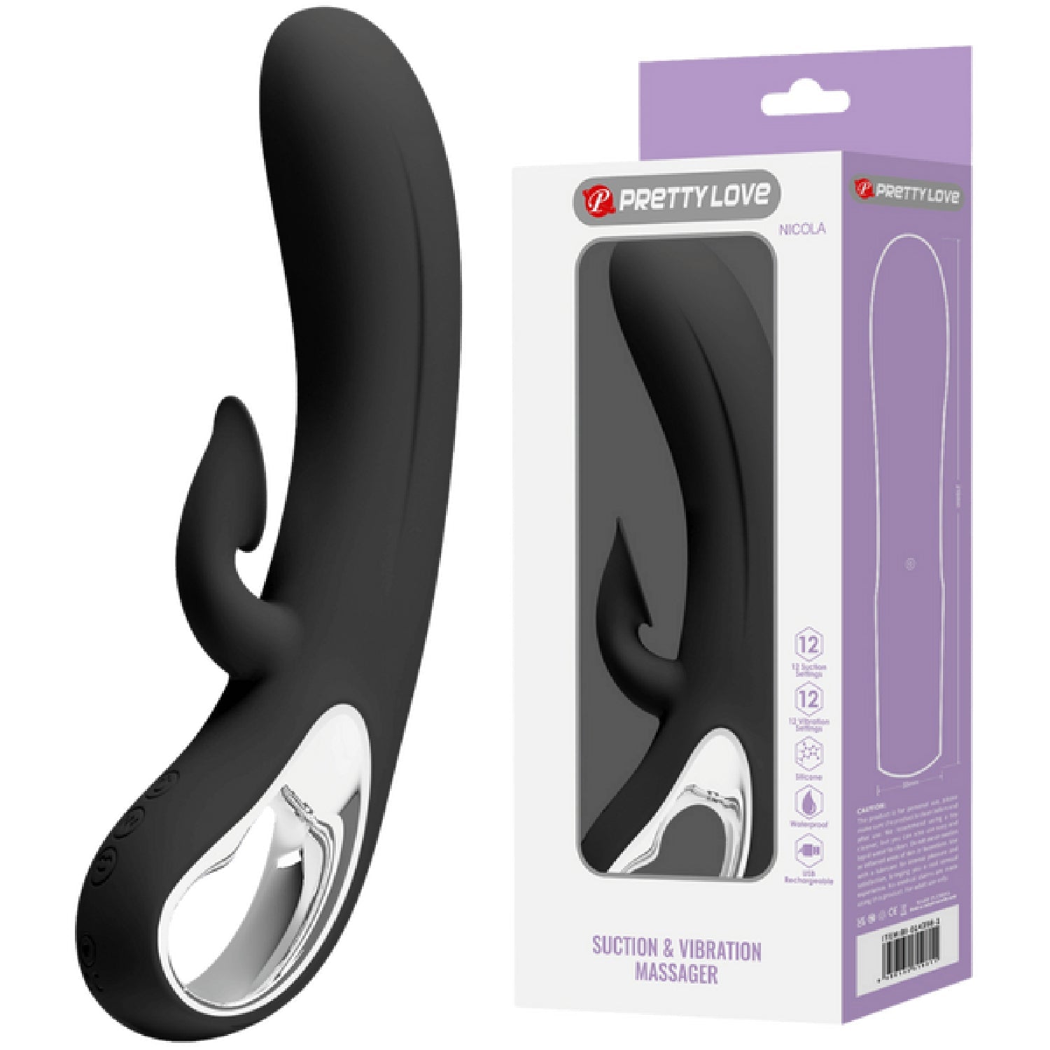 Pretty Love Rechargeable Nicola – Rechargeable Vibrator > Vibrators > Ladies > Rabbit