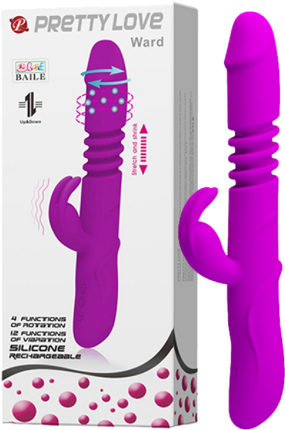 Ward Rechargeable Vibrator > Vibrators > Ladies > Rabbit Multi