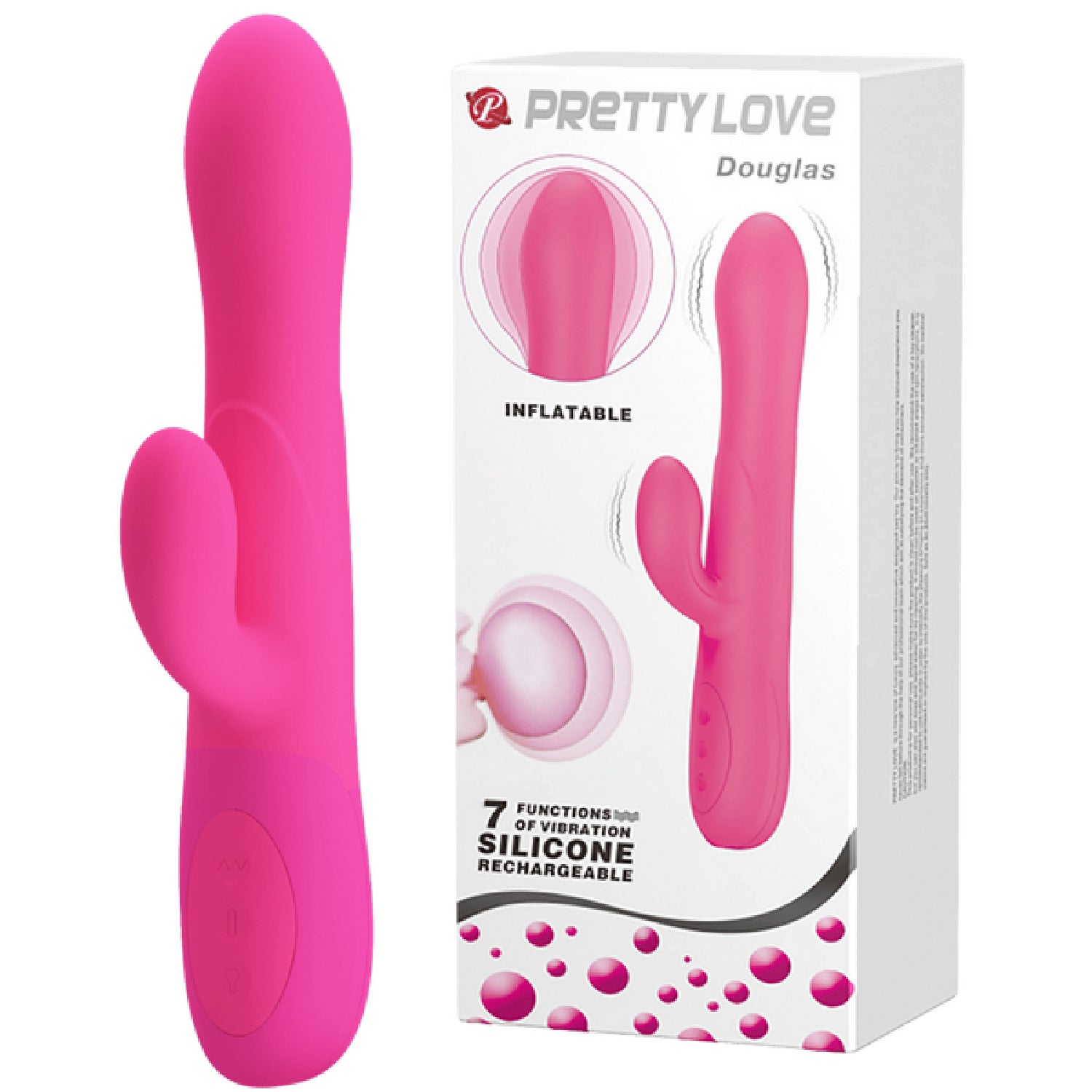 Inflatable Dennis – Rechargeable Vibrator with Angled Tip > Vibrators > Ladies > Rabbit Multi