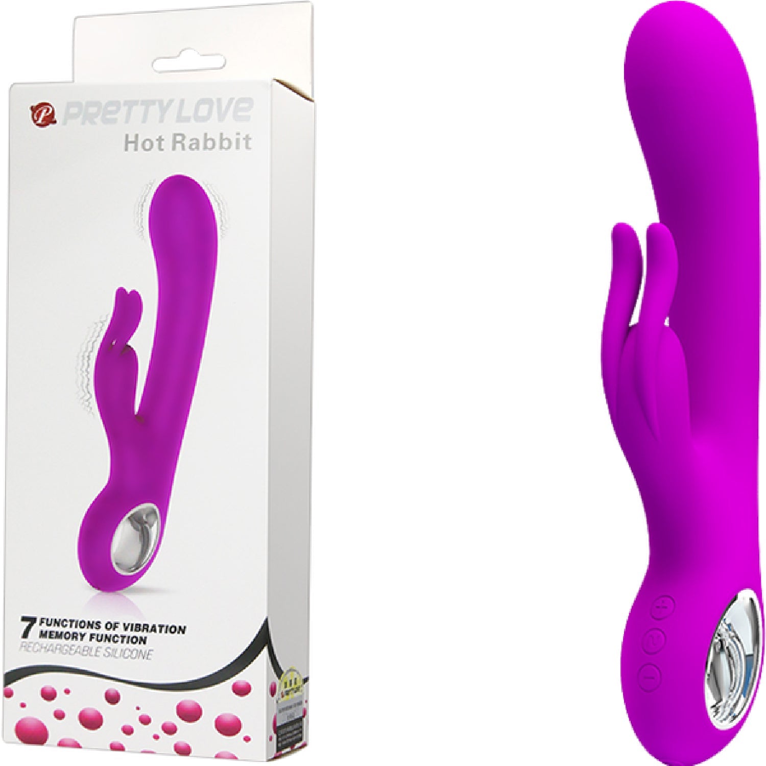 Rechargeable Hot Rabbit – Waterproof Silicone 7 Function Rechargeable Vibrator > Vibrators > Ladies > Rabbit