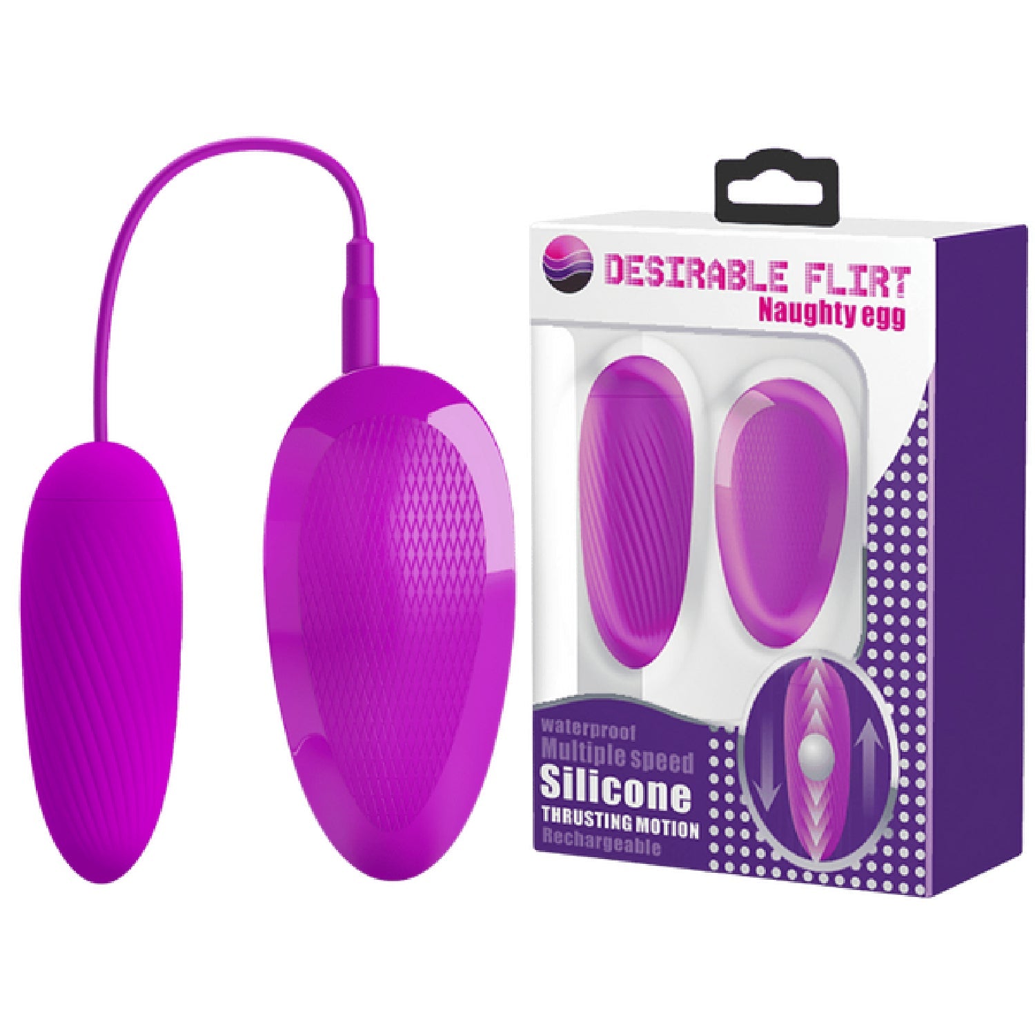 Silicone Naughty Egg – Remote-Controlled Wired Vibrating Egg > Sex Toys For Ladies > Vibrating Eggs Main image