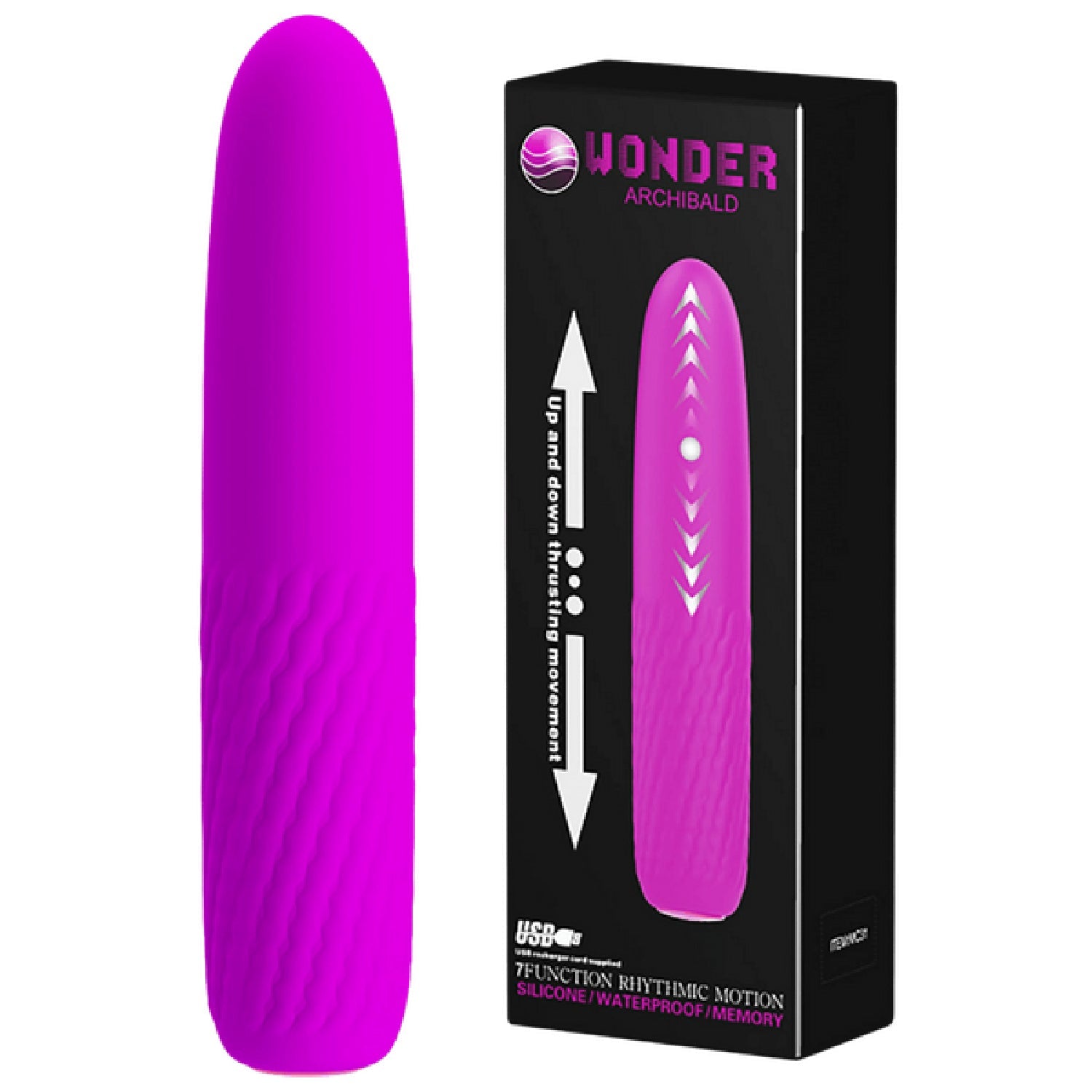 Archibald Rechargeable – Thrusting Vibrator > Vibrators > Standard Vibrators
