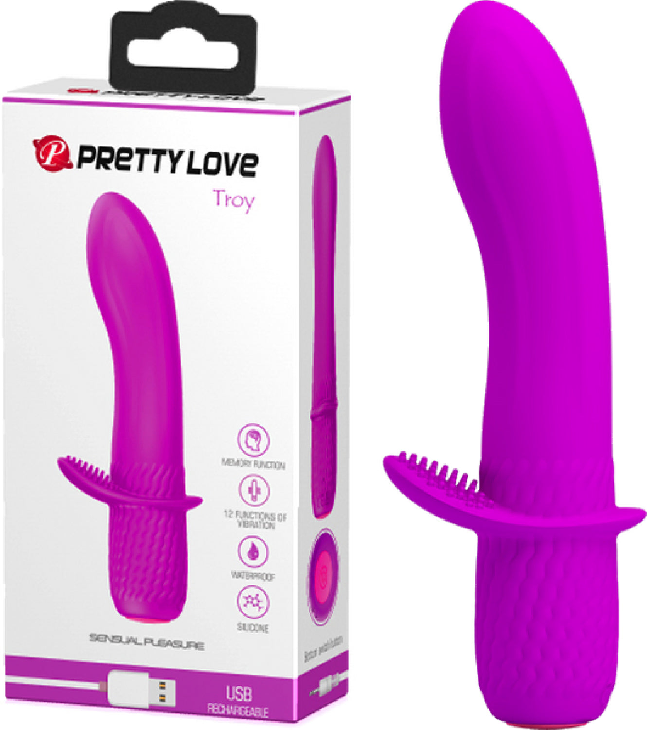 Pretty Love Troy Rechargeable Vibrator > Vibrators > Ladies > Rabbit