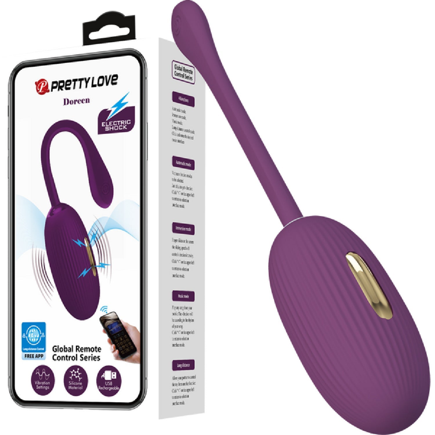 Doreen Byzantium – Rechargeable App Control Egg Vibrator > Sex Toys For Ladies > Vibrating Eggs
