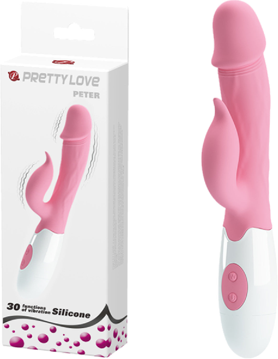 Peter 7.56 Inch G-Spot Rabbit Vibrator – 30 Function Dual Motor Rabbit Vibrator > Vibrators > Ladies > Rabbit