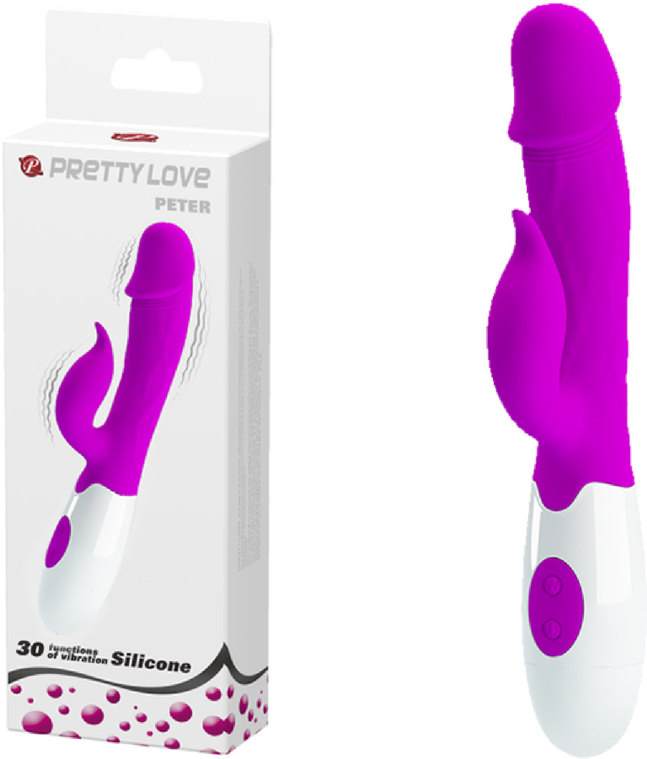 Peter 7.56 Inch G-Spot Rabbit Vibrator – 30 Function Dual Motor Rabbit Vibrator > Vibrators > Ladies > Rabbit