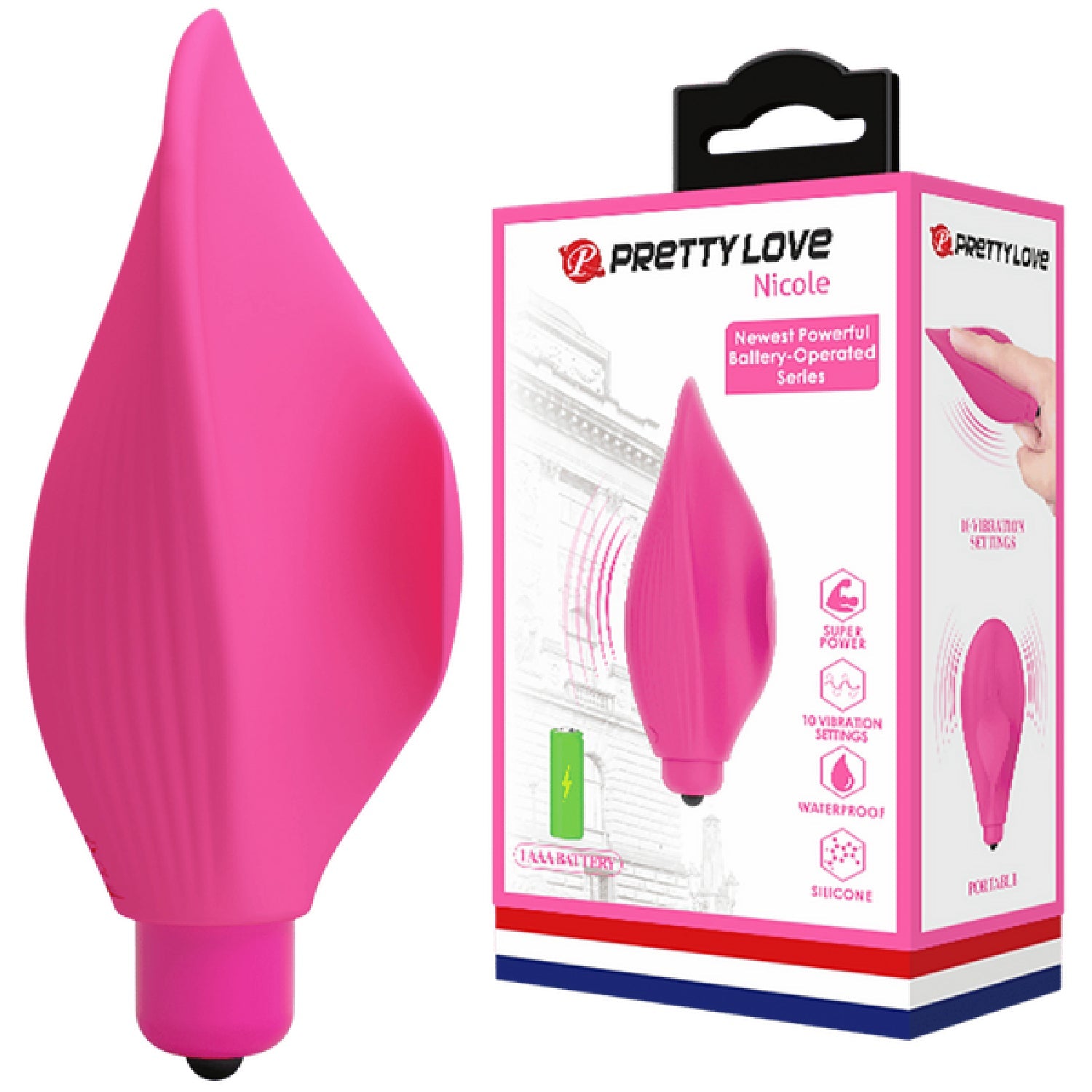 Nicole Silicone Finger Vibe – 10 Function Clit Stimulator Vibrator > Vibrators > Finger Vibrators Main image
