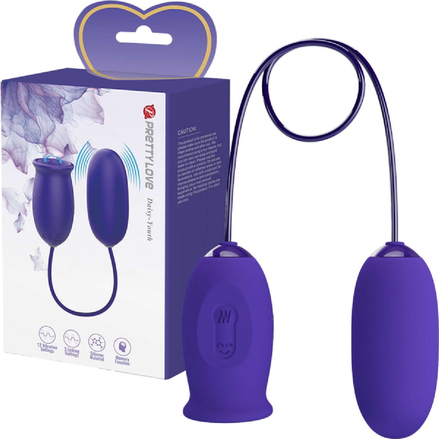 Daisy Licking & Vibrating Combination (Purple) Secondary image