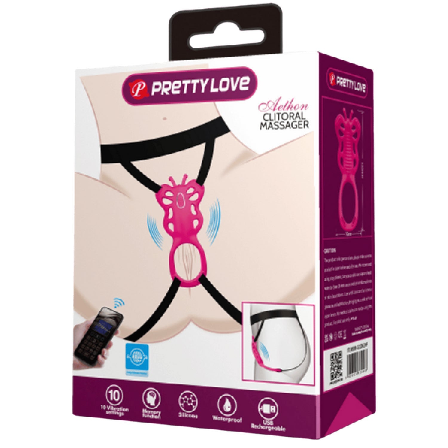PrettyLove Aethon – Rechargeable Strap-On Butterfly Massager With App Control and 10 Vibration Patterns Secondary image