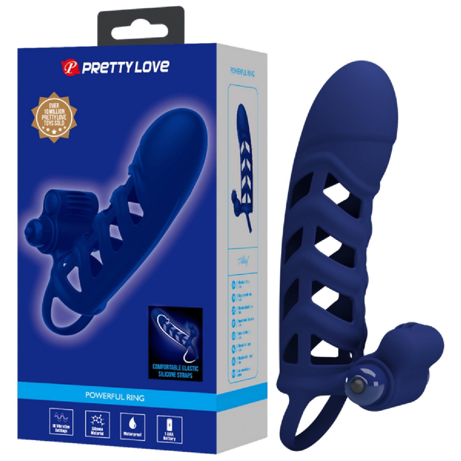 Altaf Silicone Vibrating Cock Sleeve – Silicone Vibrating Cock Sleeve > Sex Toys > Couples Toys Main image