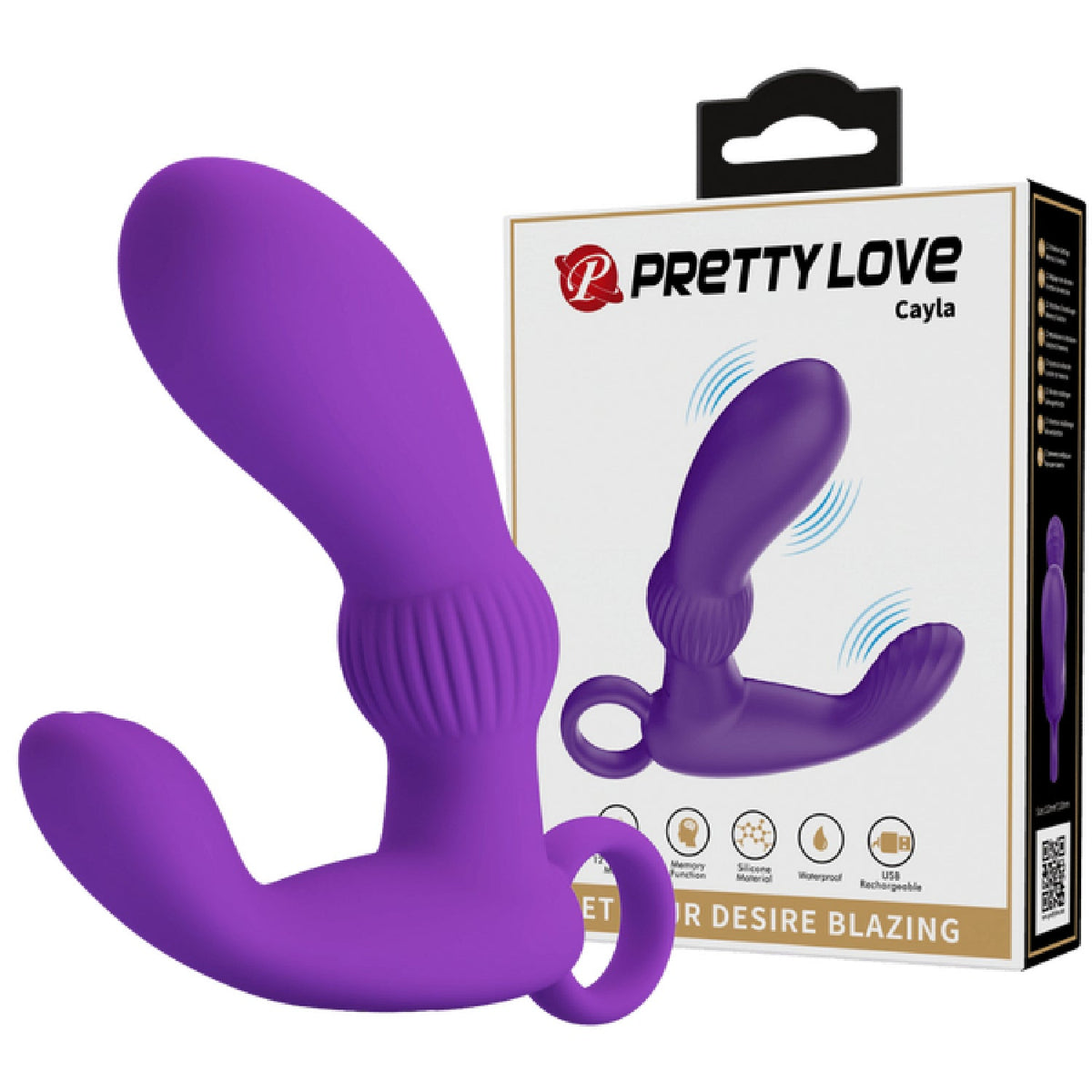 Rechargeable Cayla – Luxury Vibrating Prostate Massager with Circular Handle > Anal Range > Prostate Plugs