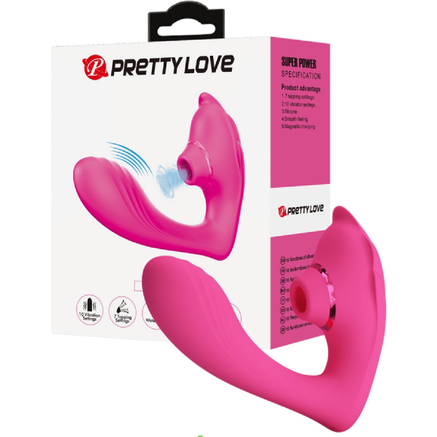 PrettyLove Nemo – Waterproof, Rechargeable With 10 Vibration And 7 Tapping Settings Clitoral Stimulator Secondary image